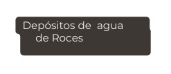 Depósitos de agua de Roces